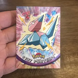 Porygon #137 Topps TV Animation Edition Blue Logo Pokemon Card Vintage TCG - Image 4