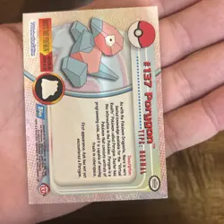 Porygon #137 Topps TV Animation Edition Blue Logo Pokemon Card Vintage TCG - Image 5