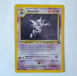 Pokemon Haunter Fossil 6/62 Holo Rare 50 HP Stage 1 Unlimited Pokemon TCG Card - Image 1