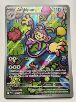 Pokemon Card Ambipom 107/094 - Illustration Rare Full Art - Phantasmal Flames NM - Image 1