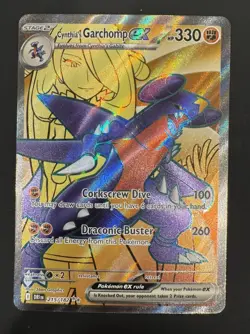 NM Cynthia's Garchomp ex 204 Sv: Scarlet & Violet Promo Cards Holo Pokemon - Image 3