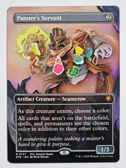 MTG Lorwyn Eclipsed Painter's Servant (0147) Borderless Special Guest NM - Image 1