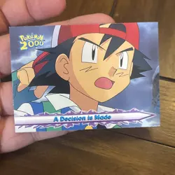 A Decision is Made #47 - Pokemon Topps Pokemon 2000 Movie Blue Logo Vintage Card - Image 5