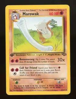 Pokemon Jungle MAROWAK 39/64 1st Edition - Image 1