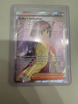 Pokemon TCG Erika's Invitation 196/165 Full Art Scarlet & Violet 151 - Image 1