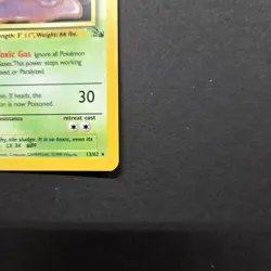 Pokemon TCG Muk Pokemon Fossil Holo Rare 13/62 - Unlimited - WOTC Vintage - Image 3