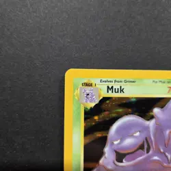 Pokemon TCG Muk Pokemon Fossil Holo Rare 13/62 - Unlimited - WOTC Vintage - Image 5