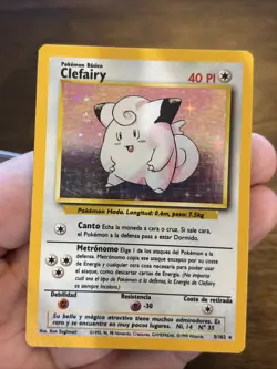 Pokemon TCG Clefairy Base Set 5/102 Holo Unlimited Holo Rare Spanish - Image 1