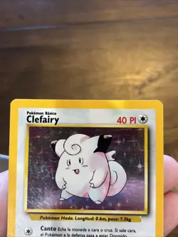 Pokemon TCG Clefairy Base Set 5/102 Holo Unlimited Holo Rare Spanish - Image 2