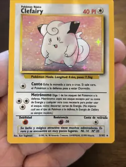 Pokemon TCG Clefairy Base Set 5/102 Holo Unlimited Holo Rare Spanish - Image 3