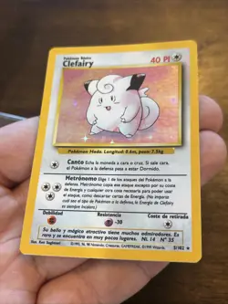 Pokemon TCG Clefairy Base Set 5/102 Holo Unlimited Holo Rare Spanish - Image 5