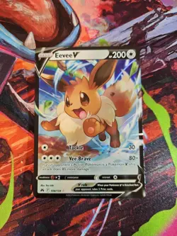 Eevee V 108/159 Ultra Rare Holo Pokemon 2023 Crown Zenith NM - Image 1