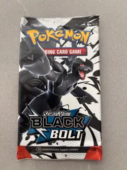23.0g HEAVY Pokemon Scarlet & Violet Black Bolt Booster Pack New Sealed - Image 2