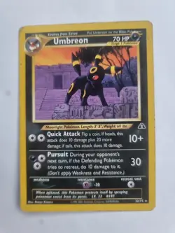 Pokemon Umbreon Neo Discovery Rare Card 32/75 - Image 1