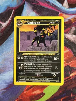 Umbreon Neo Discovery 1st Edition Pokemon Rare Non-Holo 2001 Card 32/75 Rare - Image 1