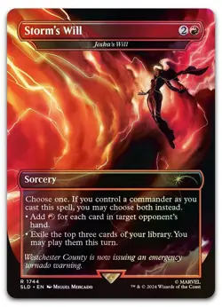Storm's Will - Jeska's Will (Rainbow Foil) #1744 NM Secret Lair Drop Magic MTG - Image 1