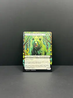 MTG - Lumra, Bellow of the Woods - Van Gogh Style - Card For EDH and Playtest - Image 1