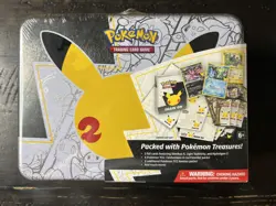 Pokemon 25th Anniversary Celebrations Treasure Chest Lunchbox Tin Factory SEALED 820650809415 - Image 1