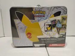 NEW SEALED Pokemon 25th Anniversary Celebrations Treasure Chest Lunchbox Tin - Image 1