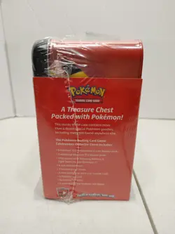 NEW SEALED Pokemon 25th Anniversary Celebrations Treasure Chest Lunchbox Tin - Image 2