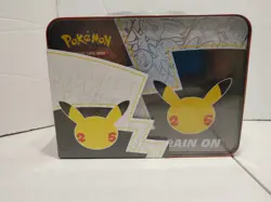 NEW SEALED Pokemon 25th Anniversary Celebrations Treasure Chest Lunchbox Tin - Image 3