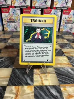 Pokemon TCG Giovanni Trainer Holo Rare 18/132 Gym Challenge - Image 1