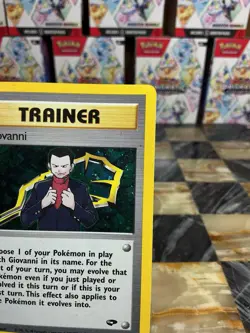 Pokemon TCG Giovanni Trainer Holo Rare 18/132 Gym Challenge - Image 3