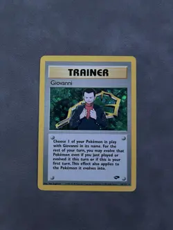 Pokemon TCG Giovanni 18/132 Gym Challenge Unlimited Holo Rare LP Condition - Image 1