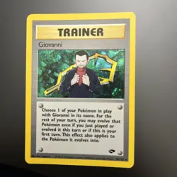 Pokemon TCG Gym Challenge Giovanni Trainer Holo Unlimited Rare Card 18/132 - Image 1