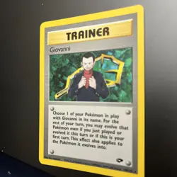 Pokemon TCG Gym Challenge Giovanni Trainer Holo Unlimited Rare Card 18/132 - Image 2