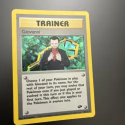 Pokemon TCG Gym Challenge Giovanni Trainer Holo Unlimited Rare Card 18/132 - Image 3