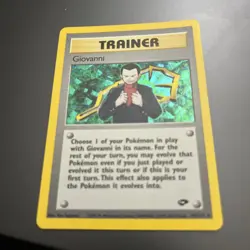Pokemon TCG Gym Challenge Giovanni Trainer Holo Unlimited Rare Card 18/132 - Image 5
