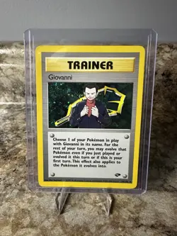 Pokemon TCG Giovanni 18/132 Gym Challenge Holo Rare LP SWIRL - Image 1