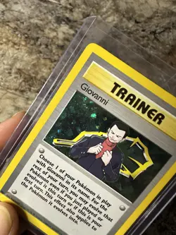 Pokemon TCG Giovanni 18/132 Gym Challenge Holo Rare LP SWIRL - Image 2