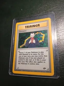 Pokemon TCG Gym Challenge Giovanni Holo 18/132 LP - Image 1