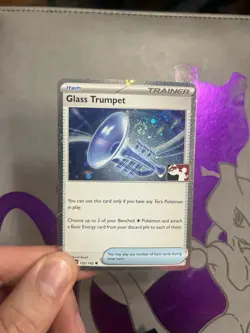 Glass Trumpet 135/142 HOLO Play Stamp Prize Pack NM - Pokemon Card - Image 1