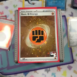Basic Fighting Energy SVE014 HOLO Play Stamp Prize Pack - NM Pokemon Card - Image 1