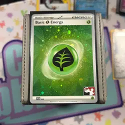 Basic Grass Energy SVE009 HOLO Play Stamp Prize Pack - NM Pokemon Card - Image 1
