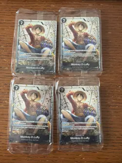 Monkey.D.Luffy (Tin Pack Set Vol. 2) P-075 One Piece Promotion Cards Foil X4 - Image 1