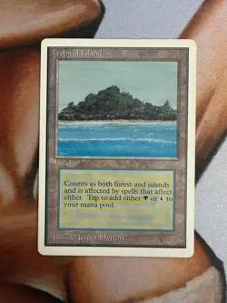 MTG Tropical Island UNLIMITED Edition Dual Land (HP) - Image 1