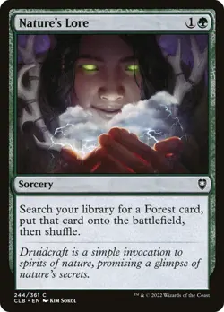 Nature's Lore (CLB-244) - Commander Legends: Battle for Baldur's Gate - Image 1