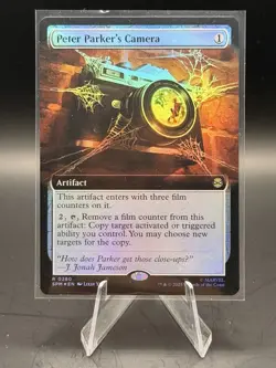 Peter Parker's Camera Extended Art Foil x1, MTG, Marvel's Spider-Man, SPM, NM - Image 1