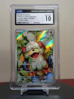 Pokemon Graded Hisuian Growlithe #075/066 Japanese Crimson Haze CGC 10 - Image 1