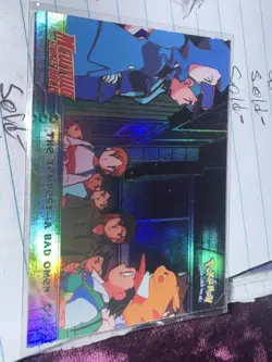 Pokemon TOPPS Mewtwo Strikes Back Textured HOLO The Tempest - A Bad Omen #15 - Image 1