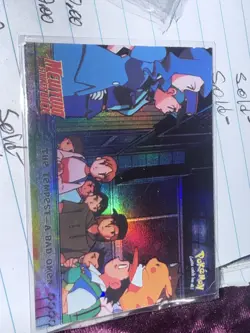 Pokemon TOPPS Mewtwo Strikes Back Textured HOLO The Tempest - A Bad Omen #15 - Image 2