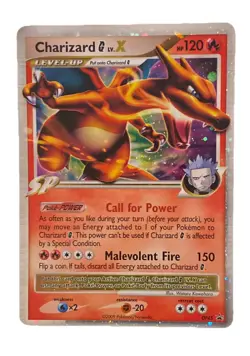 Pokemon Charizard G LV. X DP45 Diamond & Pearl Holo Black Star Promo - Image 1