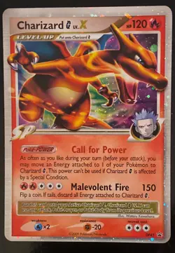 Pokemon Charizard G LV. X DP45 Diamond & Pearl Holo Black Star Promo - Image 4