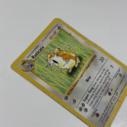 Pokemon Base Set Raticate 1st Edition Shadowless 40/102 Wizards WOTC MP HP #40 - Image 2