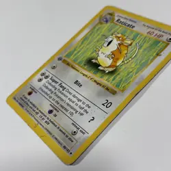 Pokemon Base Set Raticate 1st Edition Shadowless 40/102 Wizards WOTC MP HP #40 - Image 5