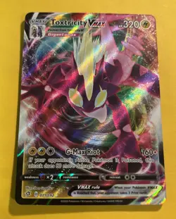 Pokemon TCG Toxtricity VMAX Rebel Clash Holo Ultra Rare Card 071/192 - Image 1